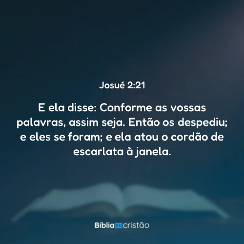 Josué 2:21