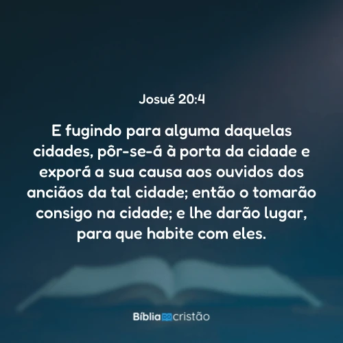 Josué 20:4