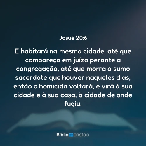 Josué 20:6