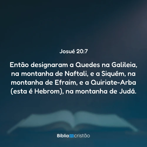 Josué 20:7