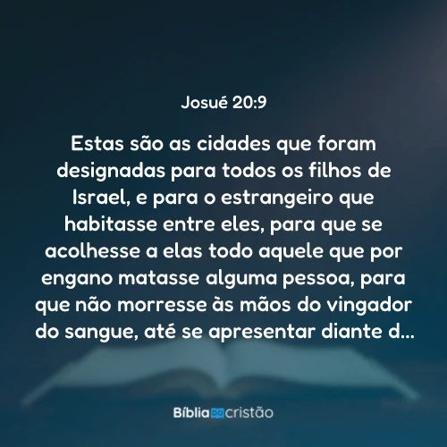 Josué 20:9