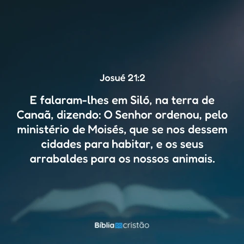 Josué 21:2