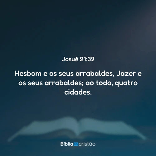 Josué 21:39