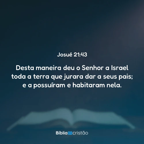 Josué 21:43