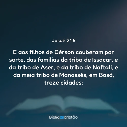 Josué 21:6