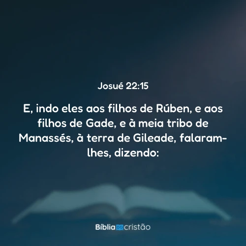 Josué 22:15