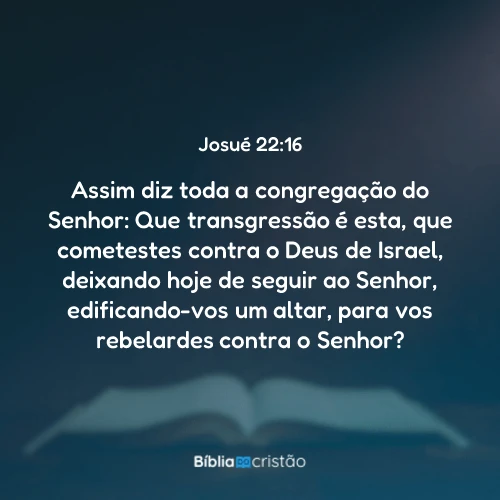 Josué 22:16