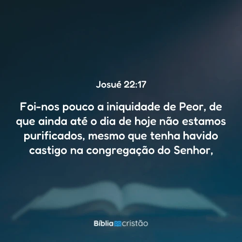 Josué 22:17