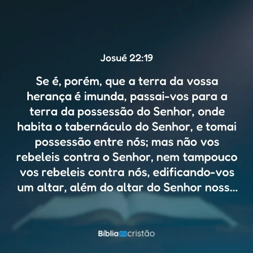 Josué 22:19
