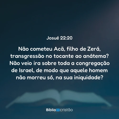 Josué 22:20