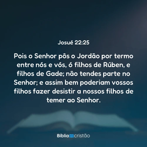 Josué 22:25