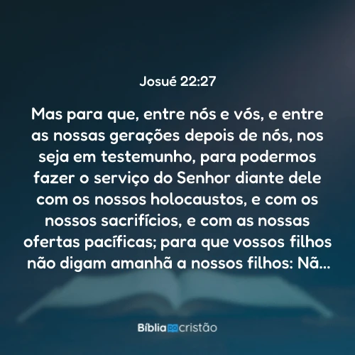Josué 22:27