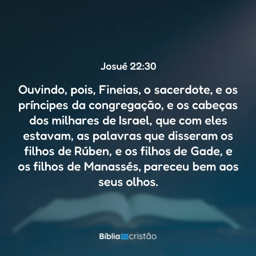 Josué 22:30