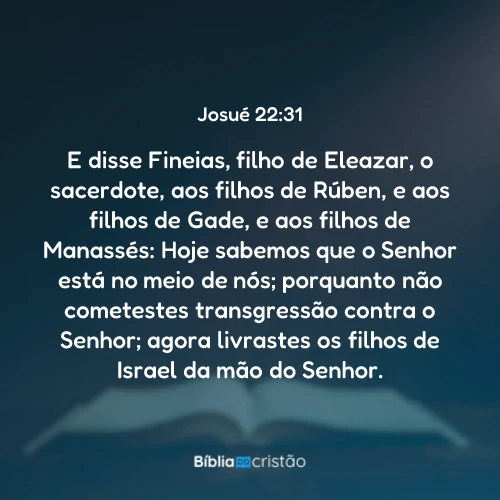 Josué 22:31