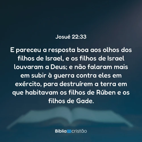 Josué 22:33