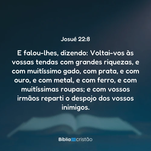 Josué 22:8