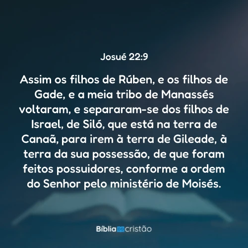 Josué 22:9