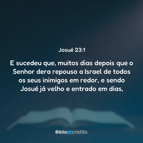 Josué 23:1