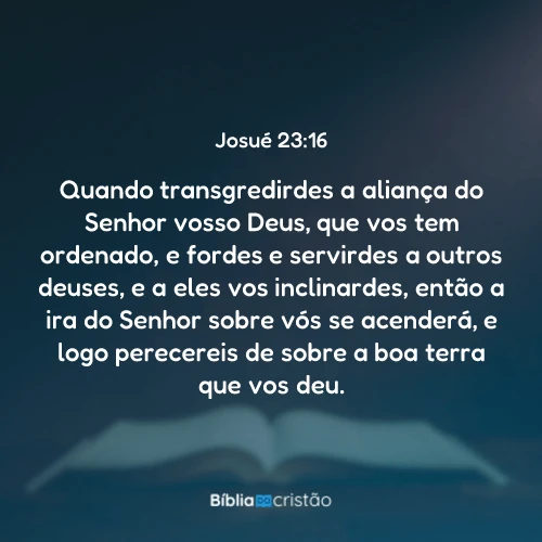 Josué 23:16