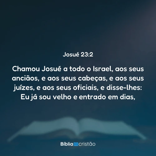 Josué 23:2