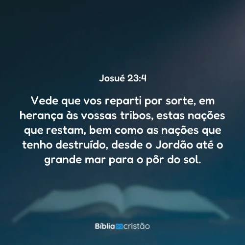 Josué 23:4