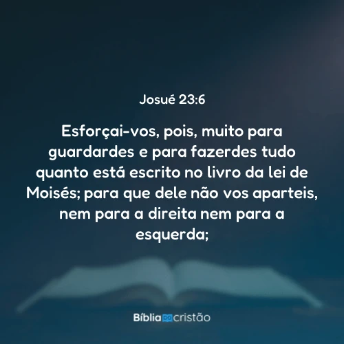Josué 23:6