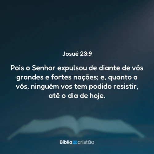 Josué 23:9