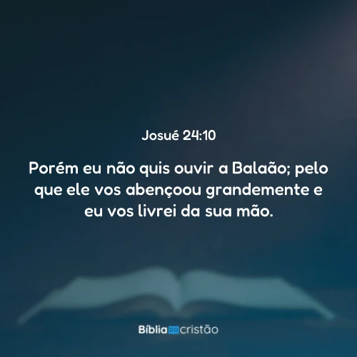 Josué 24:10