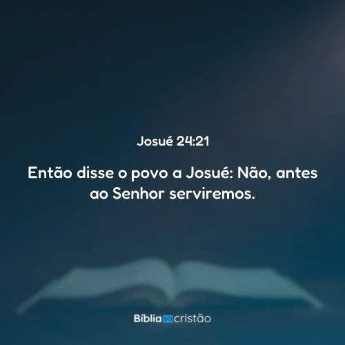 Josué 24:21