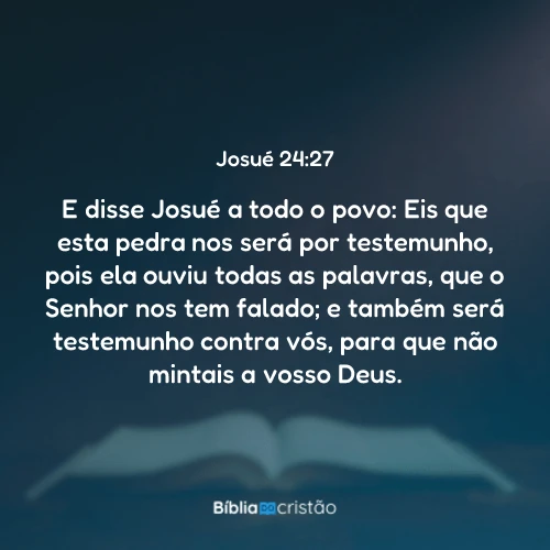 Josué 24:27