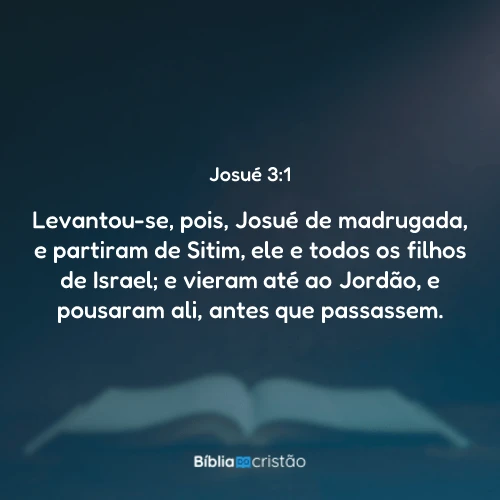 Josué 3:1