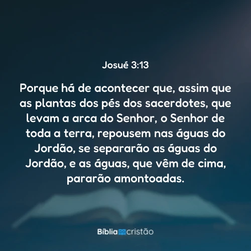 Josué 3:13