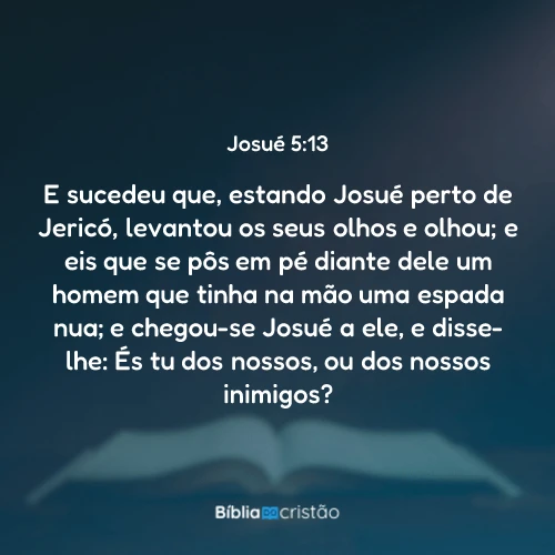 Josué 5:13