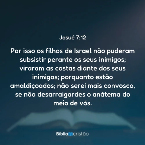 Josué 7:12