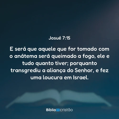 Josué 7:15