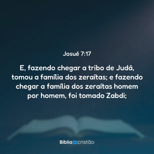 Josué 7:17