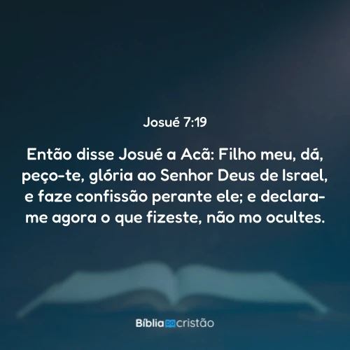 Josué 7:19