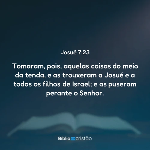 Josué 7:23