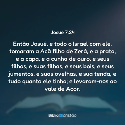 Josué 7:24