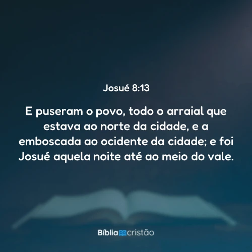 Josué 8:13