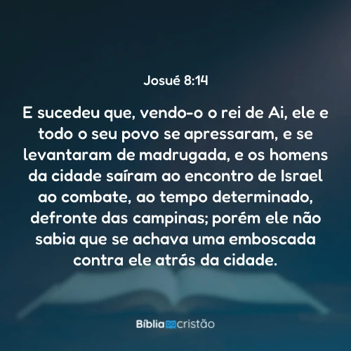 Josué 8:14