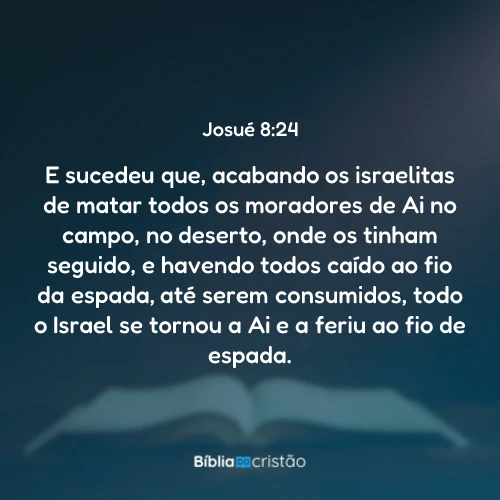 Josué 8:24