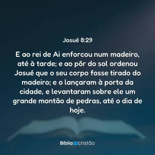 Josué 8:29