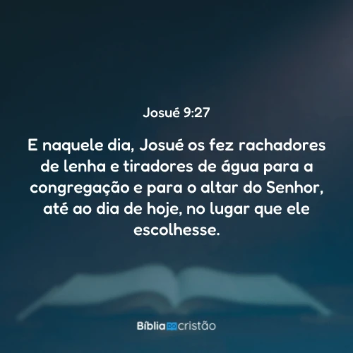 Josué 9:27
