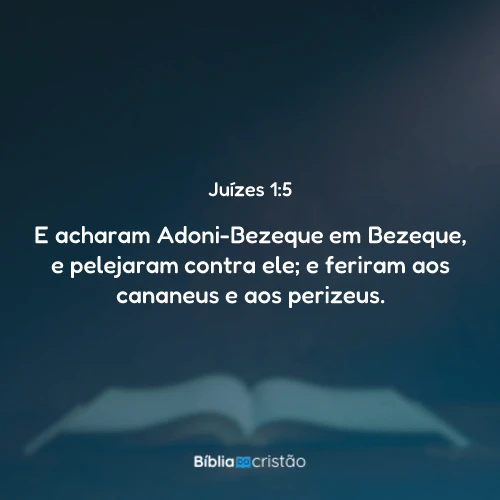 Juízes 1:5