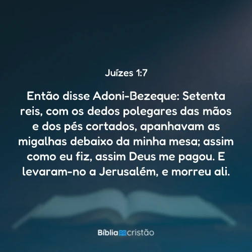 Juízes 1:7