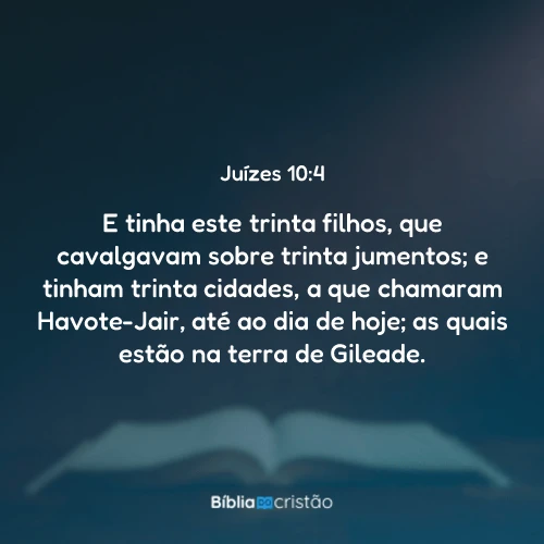 Juízes 10:4