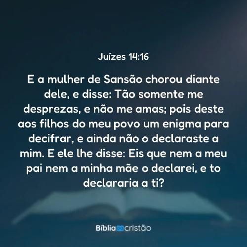 Juízes 14:16