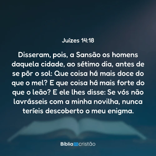Juízes 14:18