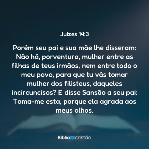 Juízes 14:3